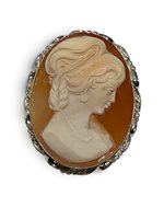 Spilla Mandile 1922 Donna Cammei  in Argento Conchiglia 2MSPCM35.7.26